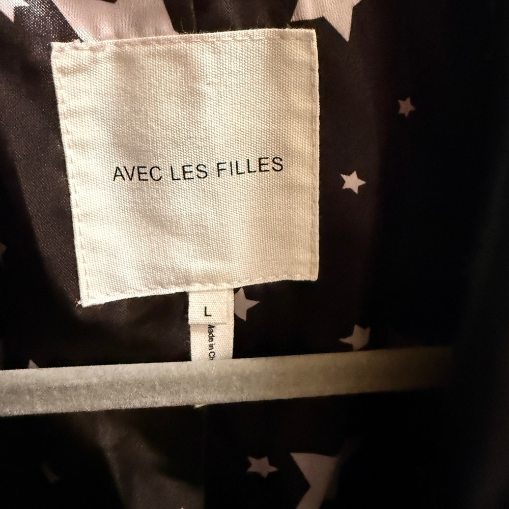 Avec Les Filles Black Trench Coat - Picture 2 of 6